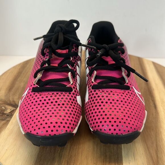 NIKE Hyperdiamond 4 Keystone GG Fierce Pink Softball Baseball Cleats Shoes 1Y 1 - Picture 2 of 10